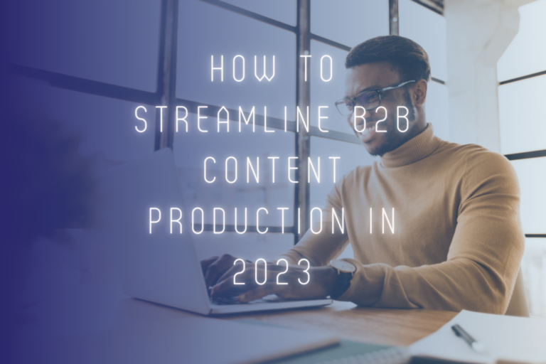 streamline b2b content production