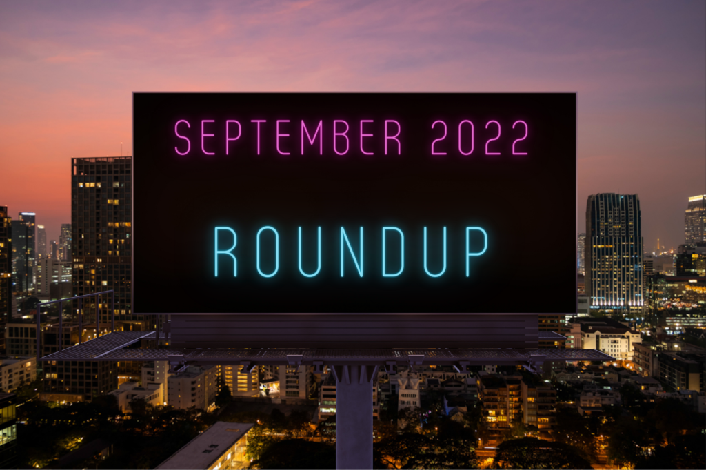 September 2022 roundup
